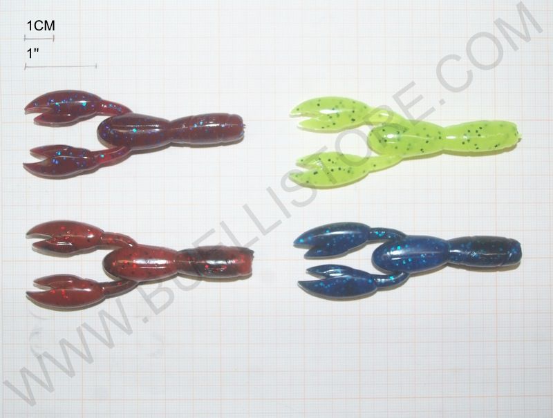 BLACK FLAGG W CRAWW SMALL 3.10'' 023 CHARTREUSE PEPPER 