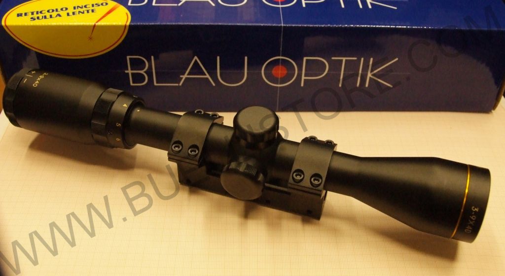 BLAUOPTIK OTTICA DI PUNTAMENTO 3-9X40AO TUBO DA 1'' ATTACCHI DA 11mm