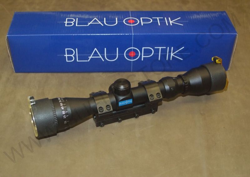 BLAUOPTIK OTTICA DI PUNTAMENTO 2-7 X 32 RETICOLO MILDOT ATTACCO IN BLOCCO UNICO DA 11mm