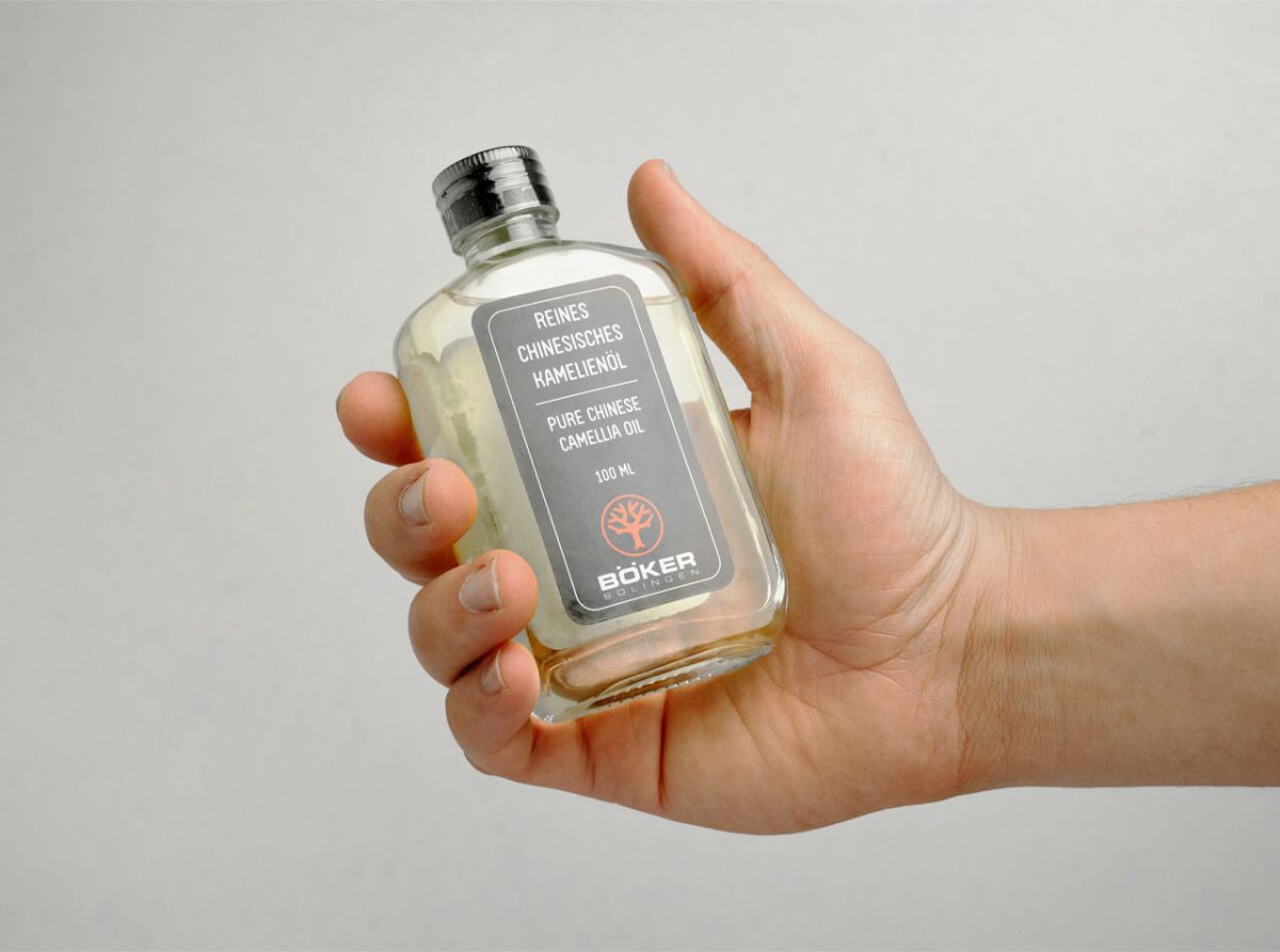 OLIO DI CAMELLIA PURO E INDORE PER AFFILARE COLTELLI - BOKER