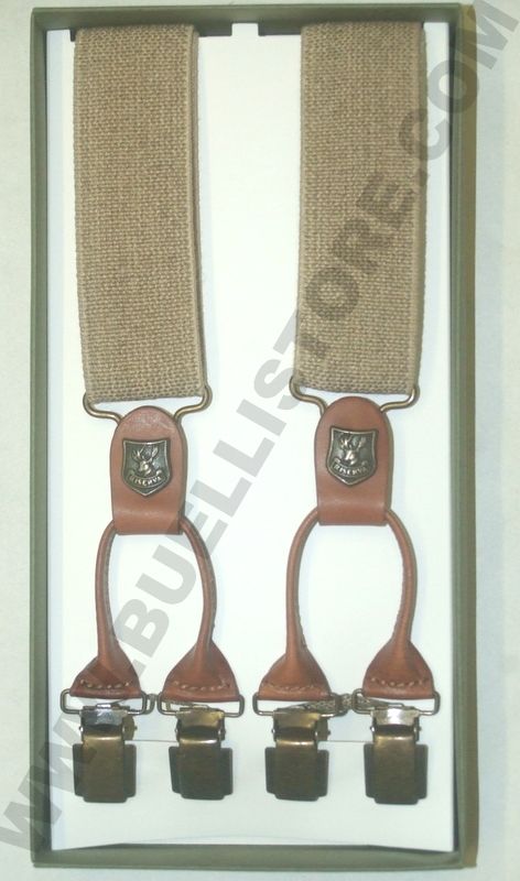 RISERVA BRETELLE ELASTICIZZATE IN LINO / PELLE REGOLABILI - R6020