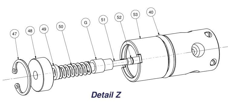 VALVOLA POSTERIORE PER CARABINE PCP-  BSA BUCCANEER / GAMO COYOTE 