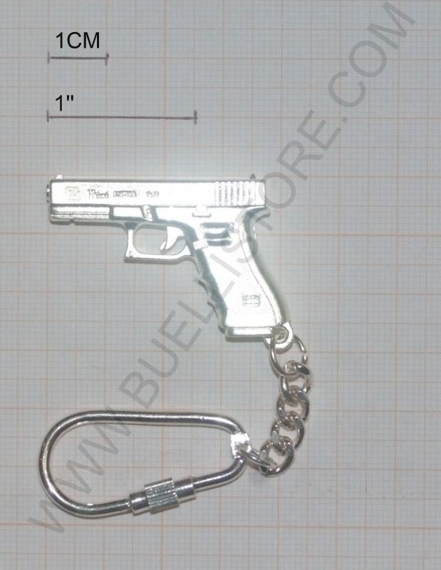 PORTA CHIAVI GLOCK ARGENTATO
