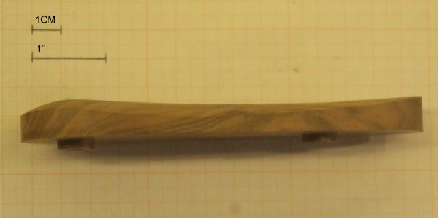 CALCIOLO IN LEGNO PER FUCILI CON INTERASSE DA 80mm ALTEZZA DA 1 CM 