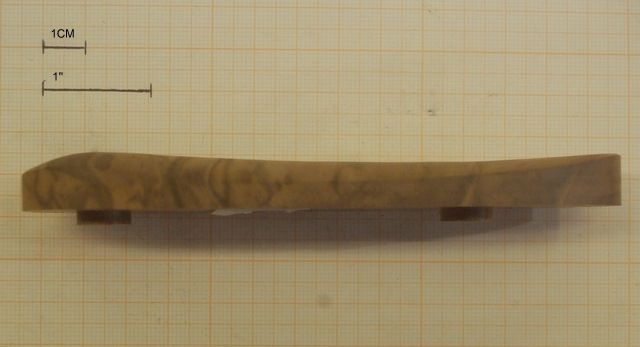 CALCIOLO IN LEGNO PER FUCILI CON INTERASSE DA 80mm ALTEZZA DA 1 CM 