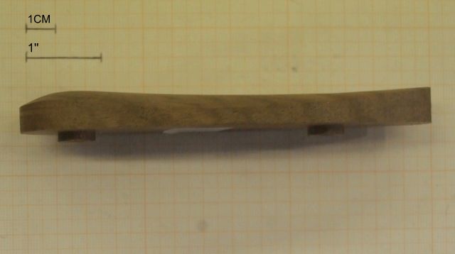 CALCIOLO IN LEGNO PER FUCILI CON INTERASSE DA 80mm ALTEZZA 1 CM 