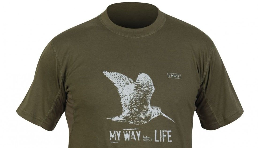 MAGLIETTA IN COTONE LEGGERA E TRASPIRANTE CON DISEGNO BECCACCIA - HART M