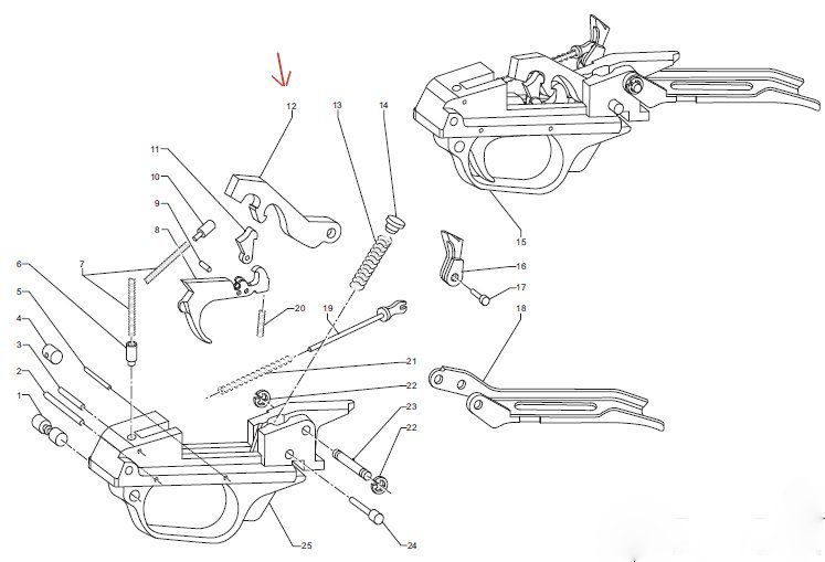 BENELLI CANE DI SECONDO TIPO PER 121 / SL80 / PASIO'N / 201