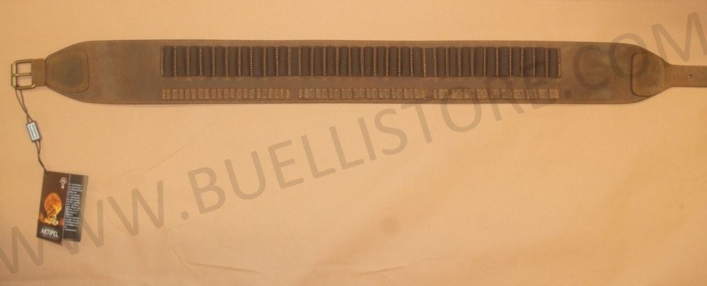 ARTIPEL CARTUCCIERA IN PELLE PER CARABINA - 30 CELLE PER CAL. DAL 223 FINO AL 300 W.M.