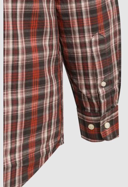 BERETTA CAMICIA LEGGERA BRYGGEN - COL. 035E RED EMBER CHECK