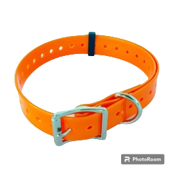 COLLARE IN BIOTHANE 2.5CM COL: ARANCIO FLUO 