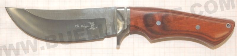ELK RIDGE COLTELLO DA CACCIA A LAMA FISSA CON MANICO IN LEGNO 