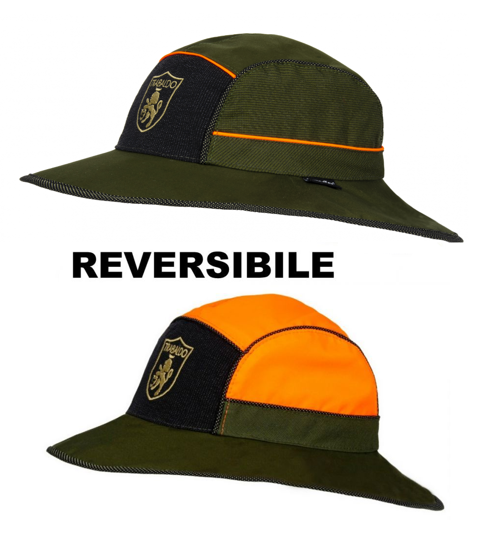 TRABALDO CAPPELLO IMPERMEABILE REVERSIBILE ARANCIO- MISSOURI - TAGLIA M 