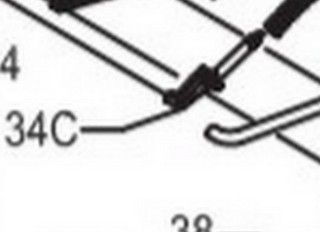 ESPLOSO N°34C - 1277164 - PIVOT ARM - PERNO MOLLA ARCHETTO - PENN SSV7500 / SSV8500 / SSV9500 / SSV10500
