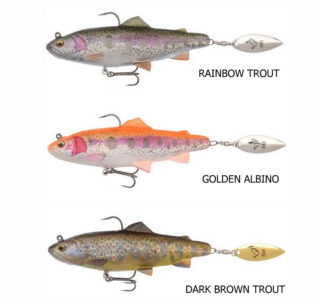  SAVAGE GEAR - 4D TROUT SPIN SHAD - 11CM - 40G - MEDIUM SINKING