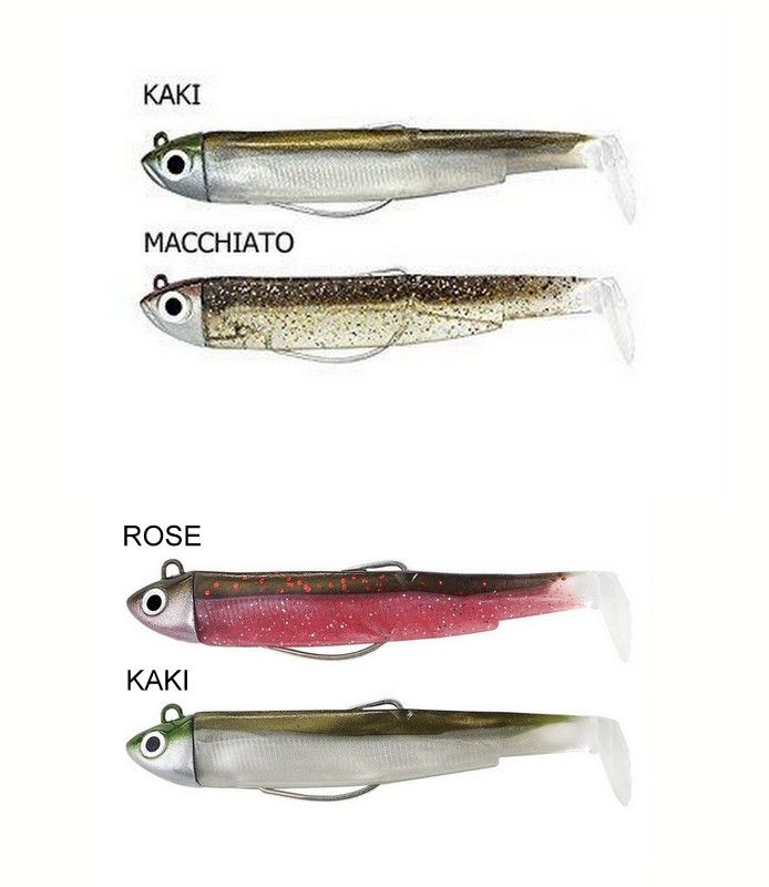 BLACK MINNOW DOUBLE COMBO - 2 KIT COMPLETI - DISPONIBILI IN VARIE MISURE E GRAMMATURE