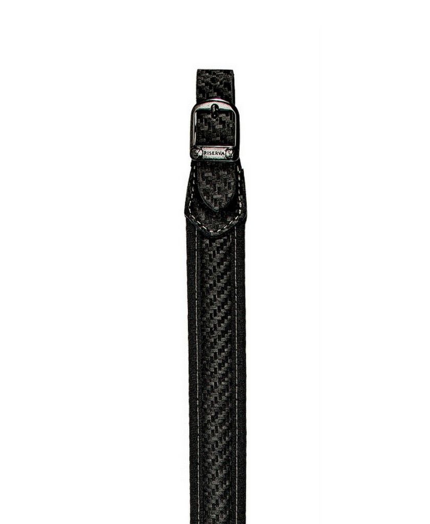 RISERVA | TRACOLLA FUCILE 100 CM IN PELLE EFFETTO CARBONIO (R2220)