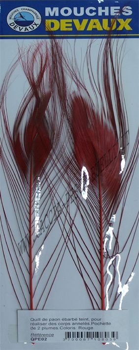 DEVAUX QUILL DI PAVONE ROUGE