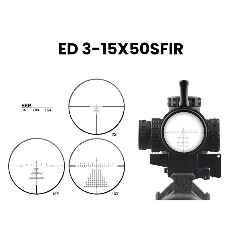 DISCOVERYOPT ED-LHT GEN3-15X50SFIR FFP-Z Optics Scopes