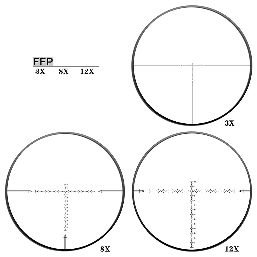 DISCOVERYOPT HT 3-12X40SF Cannocchiale ottico compatto FFP