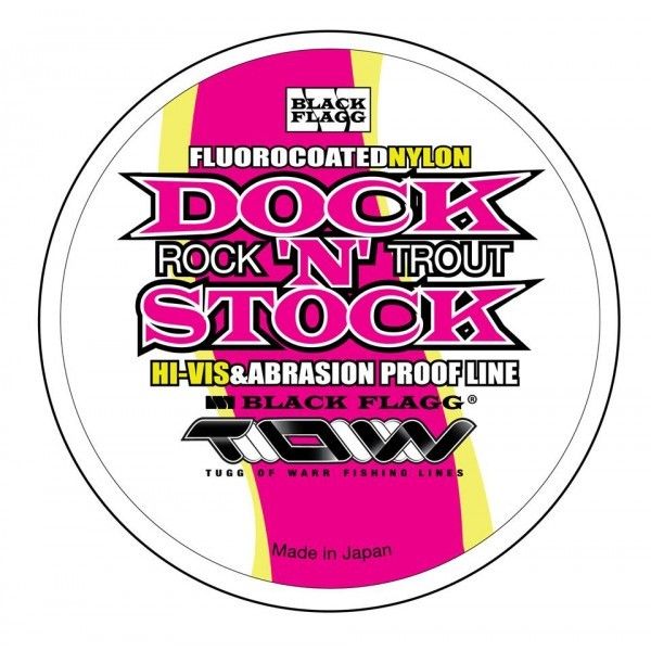 BLACK FLAGG DOCK' N STOCK NYLON - FLUOROCOATED - TRASPARENTE - 150 MT