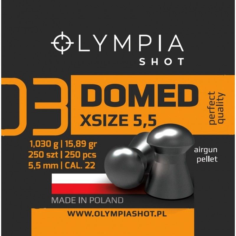 OLYMPIA SHOT DOMED XSIZE 1.03g cal. 5,5 (.22) | 250pz. ≥ 25 J