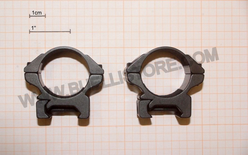 HAWKE MATCH RING MOUNT - ANELLI PER OTTICHE CON TUBO DA 30 MM PER SLITTE WEAVER - PROFILO BASSO