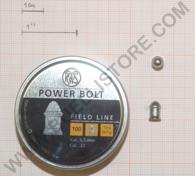 RWS PALLINI POWER BOLT 5.5 PESO 1.6 G - 100 pz