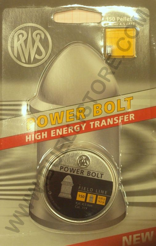RWS PALLINI POWER BOLT CAL. 4.5 PESO 0.92 G PEZZI 150