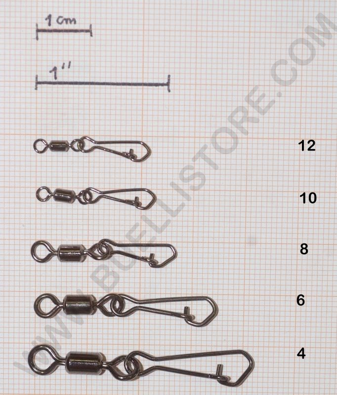 STARFISH ROLLING SWIVEL HOOKED SNAP 
