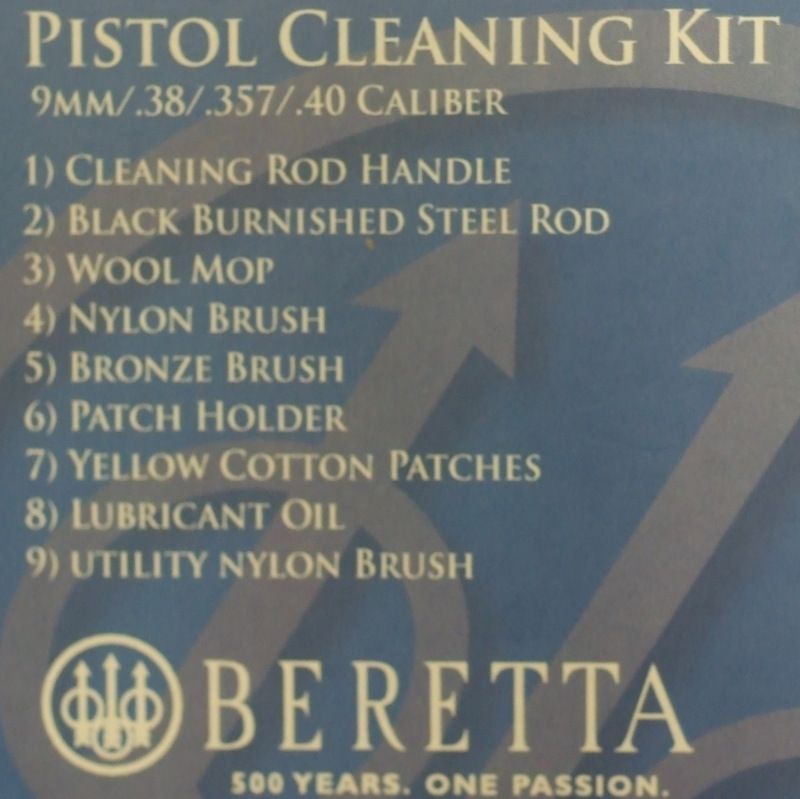 BERETTA KIT PULIZIA PER CALIBRO 9mm, 38SP, .357MG