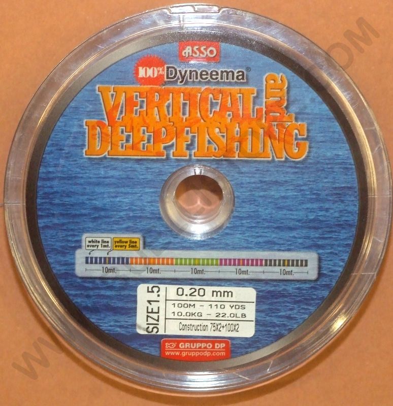 ASSO DYNEEMA VERTICAL AND DEEP FISHING 0.20 mm