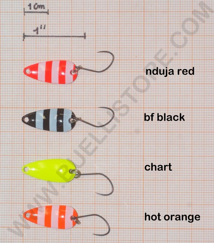 BLACK FLAGG G1 STRIPPED SPOON 1 GR HOT ORANGE