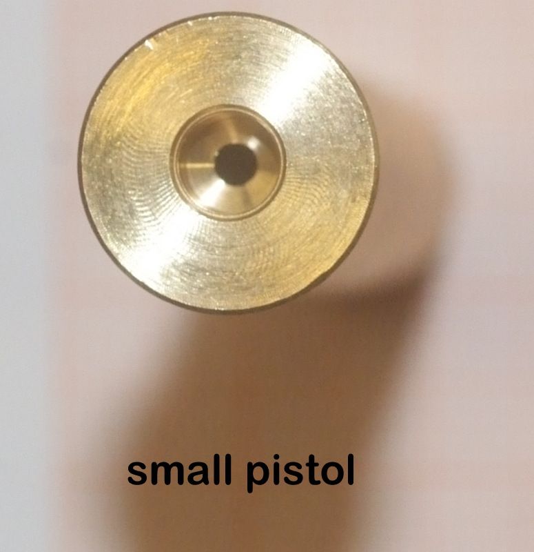 BOSSOLI IN OTTONE CAL.36 /410 DA 60 mm PER INNESCHI SMALL PISTOL CONFEZIONI DA 10 E 50 PZ
