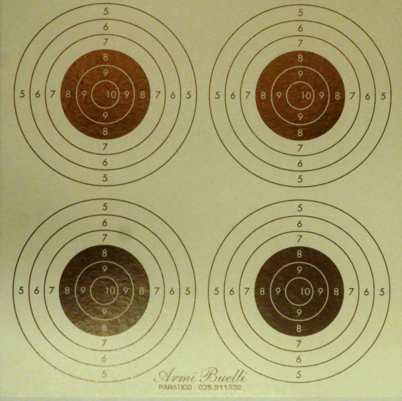 BERSAGLI 14 X 14 CM IN CONFEZIONI DA 20 O DA 100 PZ 