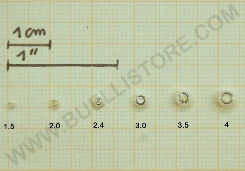 CROWN SFERETTA LISCIA IN TUNGSTENO 2.4mm