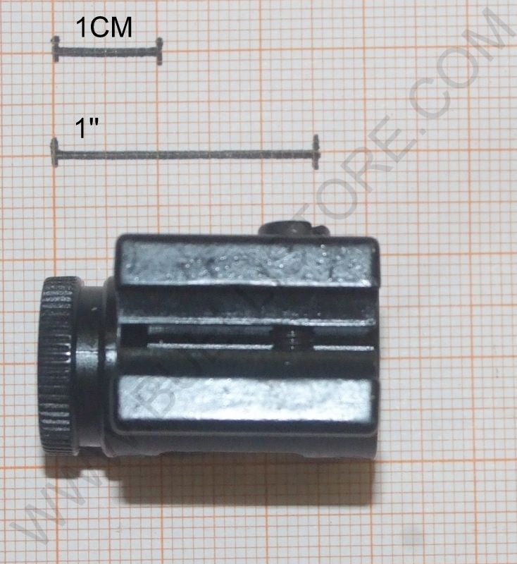 WEIHRAUCH TUNNEL MIRINO METALLICO COMPLETO CON FIBRA OTTICA