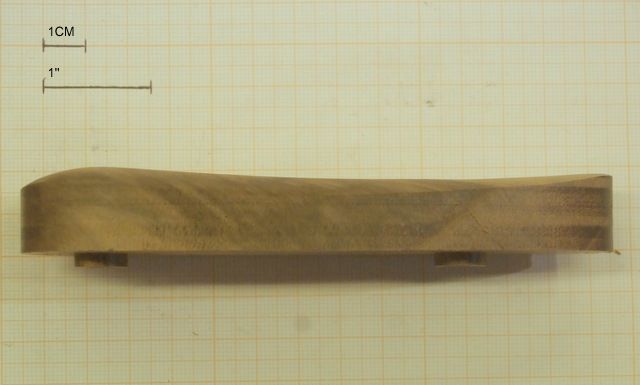 CALCIOLO IN LEGNO PER FUCILI CON INTERASSE DA 80mm ALTEZZA DA 1.65 CM 