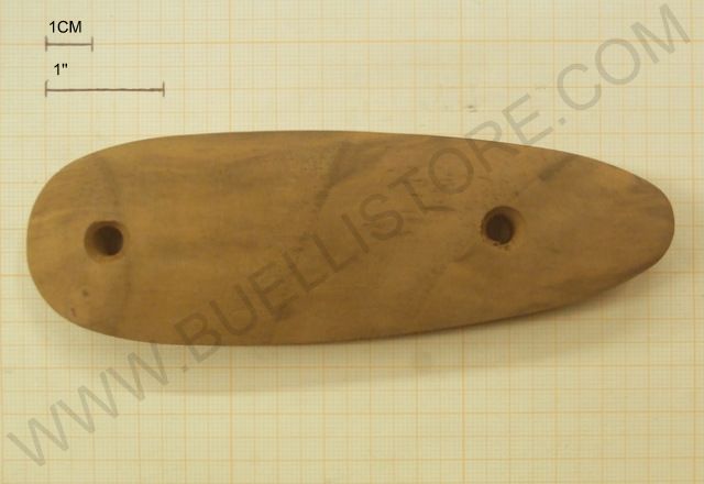 CALCIOLO IN LEGNO PER FUCILI CON INTERASSE DA 80mm ALTEZZA DA 1.65 CM 