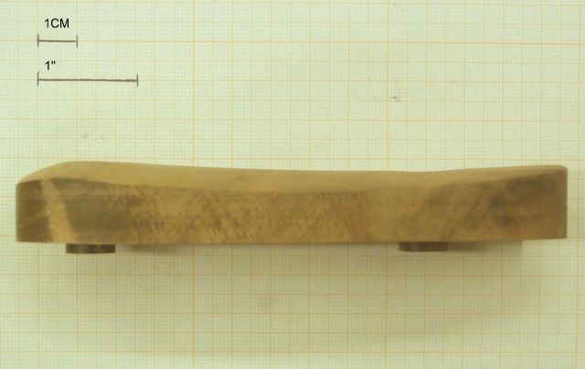 CALCIOLO IN LEGNO PER FUCILI CON INTERASSE DA 80mm ALTEZZA DA 1.65 CM 