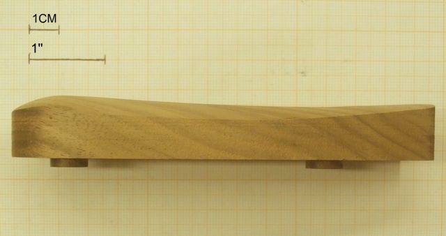CALCIOLO IN LEGNO PER FUCILI CON INTERASSE DA 80mm ALTEZZA DA 1.65 CM