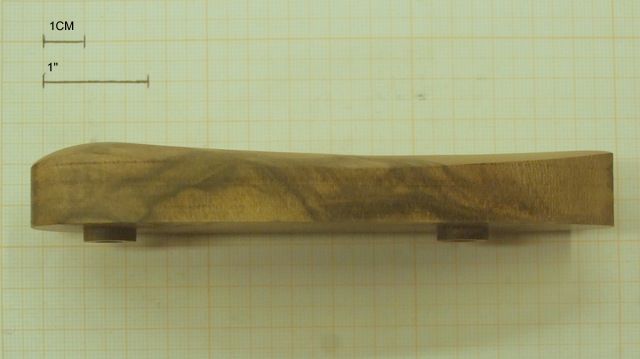 CALCIOLI IN LEGNO PER FUCILI CON INTERASSE DA 80mm ALTEZZA DA 1.65 CM 