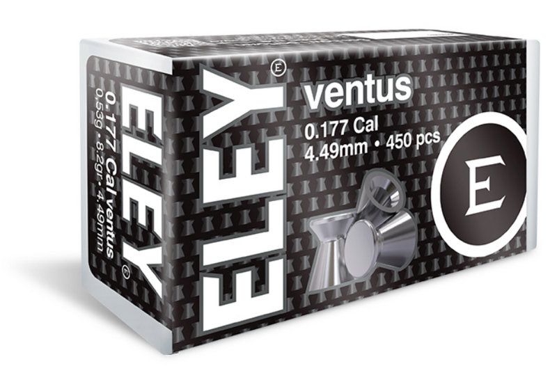 ELEY DIABOLO COMPETITION VENTUS 4.49MM 0.53G - 450 PZ