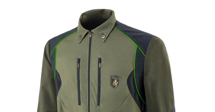 TRABALDO - CAMICIA POLO TECNICA RINFORZATA ENDURANCE CON PROFILI VERDE - M