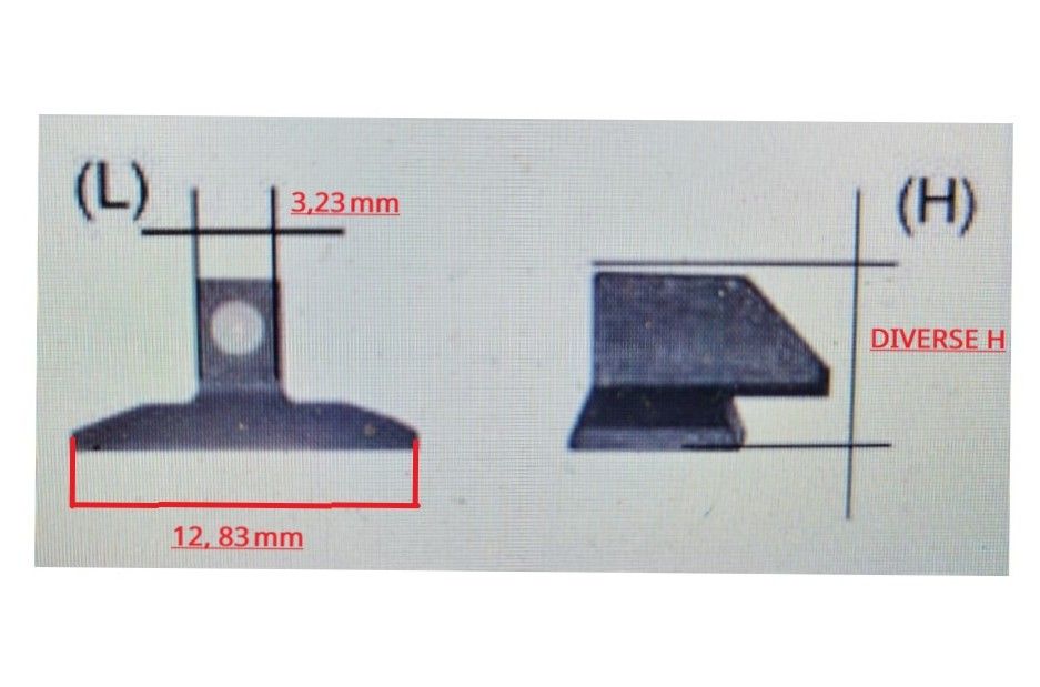 BERETTA MIRINO STOCK ALTEZZA DA PER MODELLI 92 / 96 / 98 STOCK IN DIVERSE MISURE