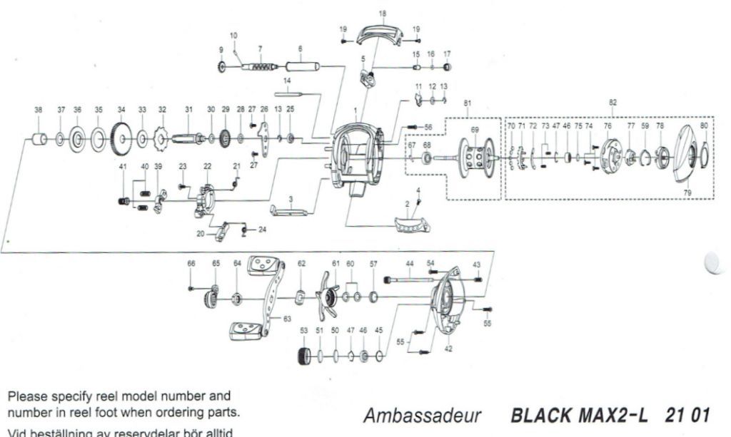ESPLOSO PARTI DI RICAMBIO BLACK MAX