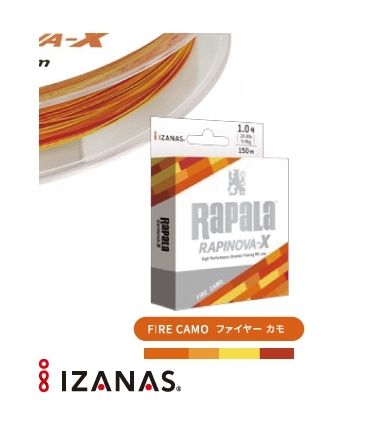 RAPALA | RAPINOVA-X FIRE CAMO MT 150 PE #0.4