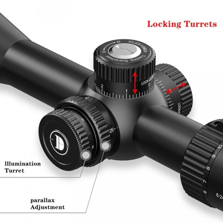 Discovery Optics LHD 6-24x50 SF IR FFP-L 1/8MOA 30mm