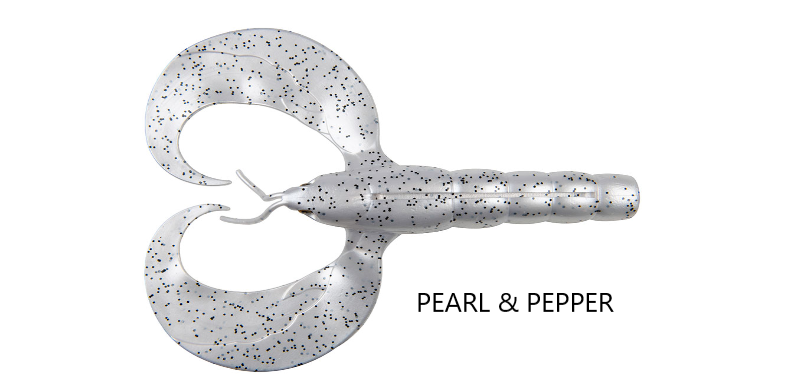 MEGA CRAW GAMBERO ARTIFICIALE CON DOPPIA CODA  - FOX RAGE PEARL & PEPPER