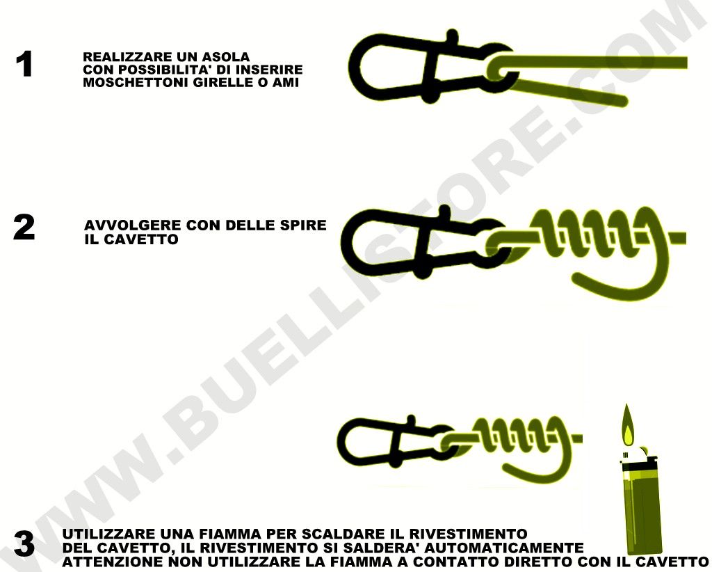 STARFISH CAVETTO ACCIAIO TERMOSALDANTE 40LB TRASPARENTE